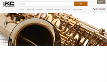 Tablet Screenshot of kandcmusicco.com
